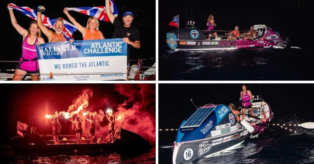 Home and dry! Success tackling 'world's toughest row' raises more than £7,000 for Devon Freewheelers